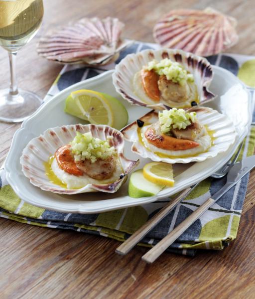 Recette Carpaccio de Saint Jacques à la mangue et fruits de la passion